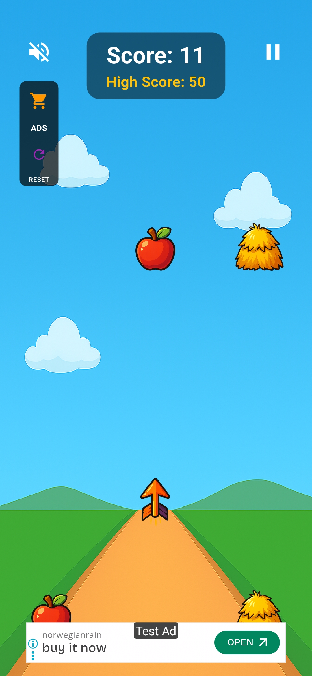 Arrow Glide Run gameplay - In-game action
